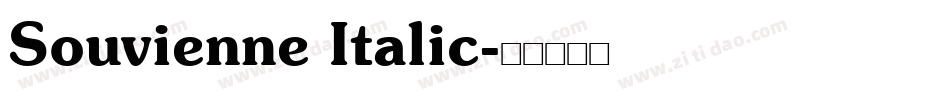Souvienne Italic字体转换